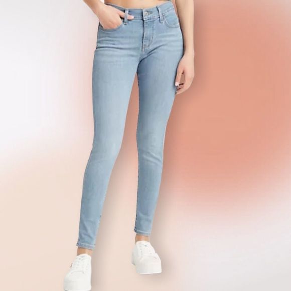 Levi's Denim - Levi’s 710 Super Skinny Light Wash Faded Jeans Size 27
